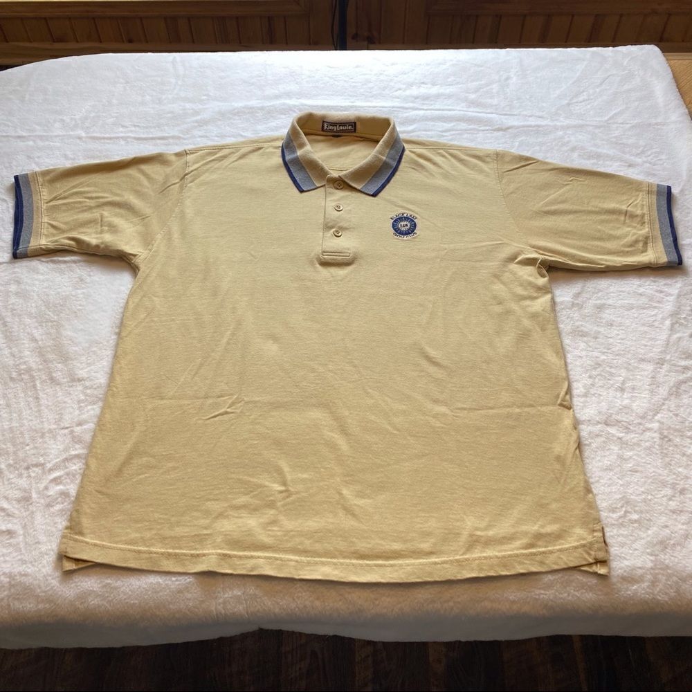 King Louie Gold Tone Polo Short
